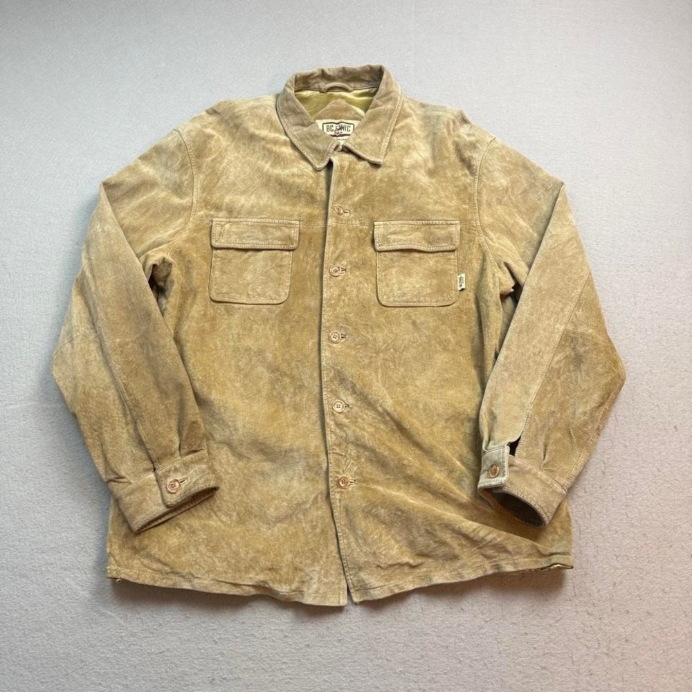 BC ETHIC Faux Suede Shirt Jacket XL